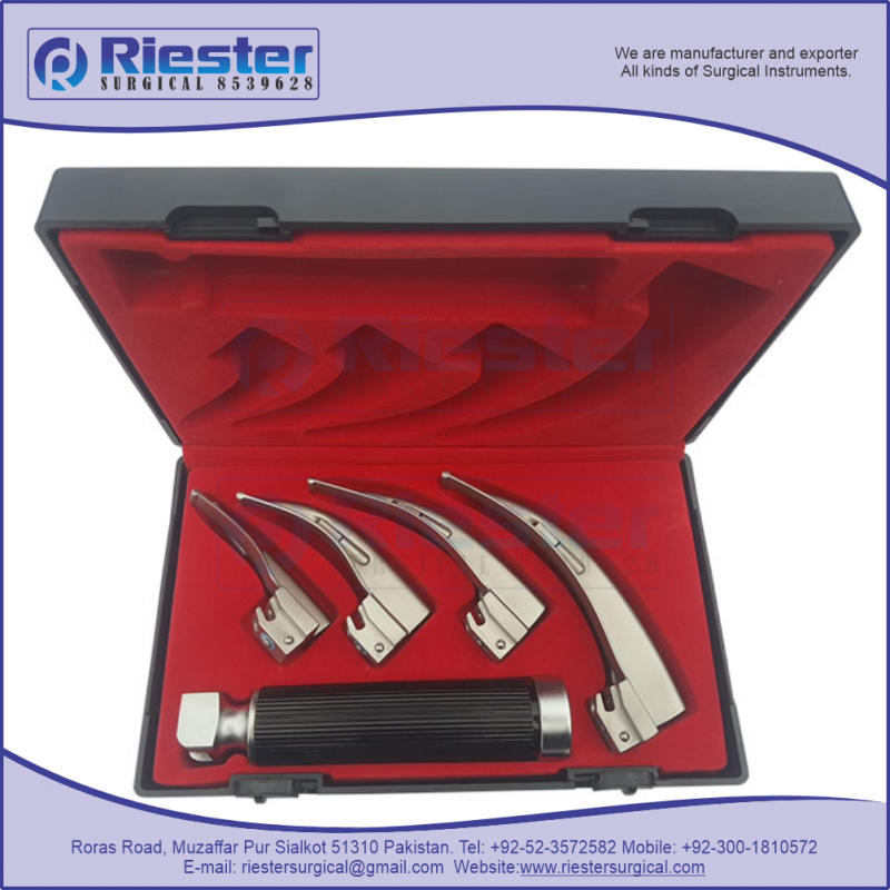 Laryngoscope Set Conventional Black